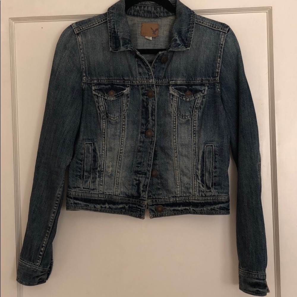 Distressed American Eagle Jean Jacket